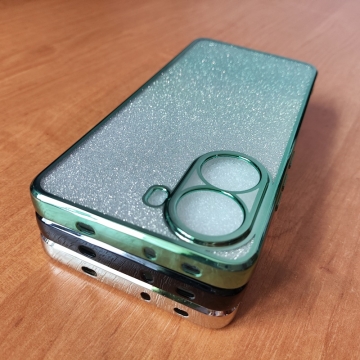 Чохол-накладка з кольоровим покриттям для Xiaomi Poco X7 Pro / Xiaomi Redmi Turbo 4 Чохол-накладка з кольоровим покриттям для смартфона Xiaomi Poco X7 Pro / Xiaomi Redmi Turbo 4, прозорий термополіуретан, виділені кольором рама і блок камер, знімна підкладка для зміни кольору задньої панелі, додатковий захист кутів смартфона «повітряними подушками», накладка на кнопки регулювання гучності, Київ, Киев