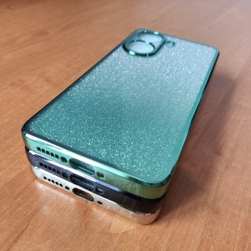 Чохол-накладка з кольоровим покриттям для Xiaomi Poco X7 Pro / Xiaomi Redmi Turbo 4 Чохол-накладка з кольоровим покриттям для смартфона Xiaomi Poco X7 Pro / Xiaomi Redmi Turbo 4, прозорий термополіуретан, виділені кольором рама і блок камер, знімна підкладка для зміни кольору задньої панелі, додатковий захист кутів смартфона «повітряними подушками», накладка на кнопки регулювання гучності, Київ, Киев