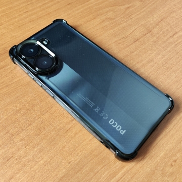 Чохол-накладка з кольоровим покриттям і посиленими кутами для Xiaomi Poco X7 Pro / Xiaomi Redmi Turbo 4 Чохол-накладка з кольоровим покриттям для смартфона Xiaomi Poco X7 Pro / Xiaomi Redmi Turbo 4, прозорий термополіуретан, виділені кольором рама і блок камер, додатковий захист кутів смартфона «повітряними подушками», захист блоку камер, накладка на кнопки регулювання гучності, Київ, Киев