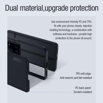 Чохол-накладка з вбудованим магнітом Nillkin Super Frosted Shield Pro Magnetic для смартфона Xiaomi 13T / Xiaomi 13T Pro / Xiaomi Redmi K60 Ultra, MagSafe, задня панель з полікарбоната, рама з термополіуретана, захист кутів смартфона «повітряними подушками», накладки на кнопки живлення й регулювання гучності, вбудоване магнітне кільце з 36-х неодимових магнітів N52, подвійний отвір для кріплення ремінця, Київ, Киев