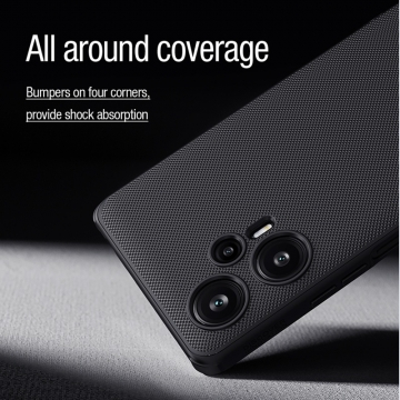 Чохол-накладка з вбудованим магнітом Nillkin Super Frosted Shield Pro Magnetic для смартфона Xiaomi Poco F5 / Xiaomi Redmi Note 12 Turbo, MagSafe, задня панель з полікарбоната, рама з термополіуретана, захист кутів смартфона «повітряними подушками», накладки на кнопки живлення й регулювання гучності, вбудоване магнітне кільце з 36-х неодимових магнітів N52, подвійний отвір для кріплення ремінця, Київ, Киев
