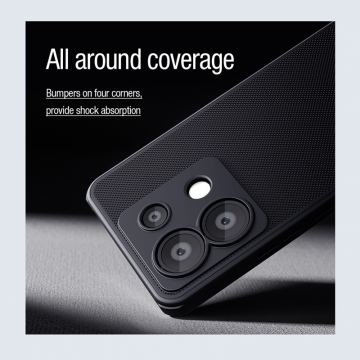 Чохол-накладка з вбудованим магнітом Nillkin Super Frosted Shield Pro Magnetic для смартфона Xiaomi Redmi Note 13 Pro 5G / Xiaomi Poco X6, MagSafe, задня панель з полікарбоната, рама з термополіуретана, захист кутів смартфона «повітряними подушками», накладки на кнопки живлення й регулювання гучності, вбудоване магнітне кільце з 36-х неодимових магнітів N52, подвійний отвір для кріплення ремінця, Київ, Киев