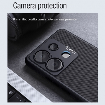 Чохол-накладка з вбудованим магнітом Nillkin Super Frosted Shield Pro Magnetic для смартфона Xiaomi Redmi Note 13 Pro 5G / Xiaomi Poco X6, MagSafe, задня панель з полікарбоната, рама з термополіуретана, захист кутів смартфона «повітряними подушками», накладки на кнопки живлення й регулювання гучності, вбудоване магнітне кільце з 36-х неодимових магнітів N52, подвійний отвір для кріплення ремінця, Київ, Киев