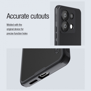 Чохол-накладка з вбудованим магнітом Nillkin Super Frosted Shield Pro Magnetic для смартфона Xiaomi Redmi Note 13 Pro 5G / Xiaomi Poco X6, MagSafe, задня панель з полікарбоната, рама з термополіуретана, захист кутів смартфона «повітряними подушками», накладки на кнопки живлення й регулювання гучності, вбудоване магнітне кільце з 36-х неодимових магнітів N52, подвійний отвір для кріплення ремінця, Київ, Киев