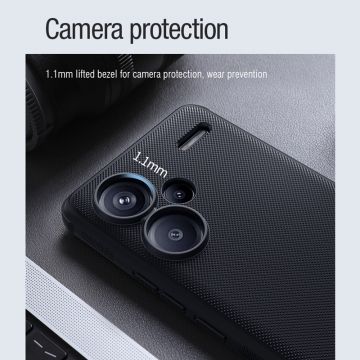 Чохол-накладка з вбудованим магнітом Nillkin Super Frosted Shield Pro Magnetic для смартфона Xiaomi Redmi Note 13 Pro+, MagSafe, задня панель з полікарбоната, рама з термополіуретана, захист кутів смартфона «повітряними подушками», накладки на кнопки живлення й регулювання гучності, вбудоване магнітне кільце з 36-х неодимових магнітів N52, подвійний отвір для кріплення ремінця, Київ, Киев