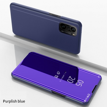 Зеркальный чехол-книжка-подставка Mirror Case для смартфона Xiaomi Poco F3 / Xiaomi Redmi K40 / Xiaomi Redmi K40 Pro / Xiaomi Mi 11i, противоударный чехол, пластик + полиуретан, смарт-чехол (при открытии чехла экран включается), Kview Magic Mirror, возможность трансформации чехла в подставку для просмотра видео, чёрный, синий, фиолетовый, золотой, розовый, Киев, Київ