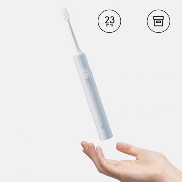 Електрична зубна щітка Xiaomi Mijia Sonic Electric Toothbrush T200, модель MES606, насадка DuPont, мотор на магнітній підвісці: 31000 коливань щетинок за хвилину, два режими чищення, вологозахист IPX7, час повної зарядки 2 години, одного заряда вистачає до 25 днів, USB Type- C, світлова індикація режимів роботи та зарядки, блакитний, рожевий, Київ, Киев