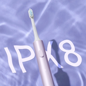 Електрична зубна щітка Xiaomi Mijia Sonic Electric Toothbrush T302, 4 змінні антибактеріальні насадки в комплекті, MES608, мотор на магнітній підвісці, 4 режими чищення, індукційнна зарядка від док-станції з USB-роз'ємом, час повної зарядки 4 години, одного заряда вистачає до 150 днів, вологозахист IPX8, світлова індикація режимів роботи та зарядки, Київ, Киев