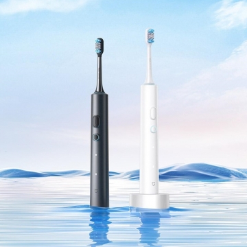 Електрична зубна щітка Xiaomi Mijia Sonic Electric Toothbrush T501 зі штучним інтелектом, MES607, безщітковий двигун на магнітній підвісці: 32000 коливань щетинок за хвилину, гасіння вібрації для зменшення напруження руки, система контролю процеса чищення за допомогою штучного інтелекту, працює з застосунком Mijia App (Mi Home), 30 сценаріїв чищення, 3 режими чищення, вологозахист IPX8, можна мити під струменем води, час повної зарядки 6,5 години, світлове кільце-індикатор, Київ, Киев