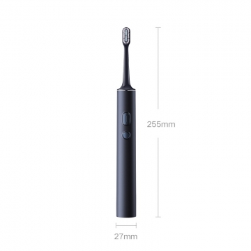 Електрична зубна щітка Xiaomi Mijia Sonic Electric Toothbrush T700, MES604, змінні чистячі насадки, в комплекті 2 насадки, нейлонові щетинки від компанії DuPont, мотор на магнітній підвісці, 39600 коливань щетинок за хвилину, 3 режими чищення, гнучке налаштування у застосунку Mi Home, Works with Mijia App, плавне безступеневе регулювання потужності, рівень шуму: 55 дБ, великий LED дісплей, емотікони, які можна кастомізувати, вологозахист IPX7, індукційнна зарядка від док-станції, Київ, Киев