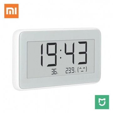 Профессиональный электронный термометр / гигрометр / часы Xiaomi Mijia Electronic Thermometer Pro, LYWSDO2MMC, электронные чернила (e-ink), мониторинг температуры и влажности воздуха в помещении, высокоточный чип определения времени (RTC) и швейцарские сенсоры измерения температуры и влажности (Sensirion), Bluetooth 4.0 BLE, работает с приложением Mijia App (Mi Home), можно включить в разные сценарии системы умного дома через Mijia Bluetooth Gateway, статистика температуры и влажности, CR2032, белый, Киев