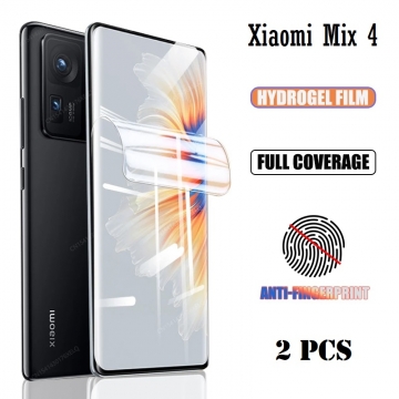 Гидрогелевая защитная плёнка для смартфона Xiaomi Mix 4 (глянцевая или матовая), в комплект входят 2 плёнки, бронированная плёнка, полноэкранная плёнка (закрывает экран смартфона полностью), клеится к экрану смартфона всей поверхностью, клеится без использования жидкости, самовосстанавливающаяся плёнка, не влияет на чувствительность сенсора, не искажает цвета, олеофобное покрытие, Киев