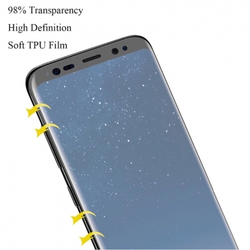 Гидрогелевая защитная плёнка для смартфона Samsung Galaxy S9, в комплект входят 2 плёнки, бронированная плёнка, полноэкранная плёнка (закрывает экран смартфона полностью), клеится к экрану смартфона всей поверхностью, клеится без использования жидкости, самовосстанавливающаяся плёнка, не влияет на чувствительность сенсора, не искажает цвета, олеофобное покрытие, пластиковый держатель для точного позиционирования плёнки на экране, шпатель для разглаживания плёнки, Киев