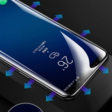 Гидрогелевая защитная плёнка для смартфона Samsung Galaxy S9+, в комплект входят 2 плёнки, бронированная плёнка, полноэкранная плёнка (закрывает экран смартфона полностью), клеится к экрану смартфона всей поверхностью, клеится без использования жидкости, самовосстанавливающаяся плёнка, не влияет на чувствительность сенсора, не искажает цвета, олеофобное покрытие, пластиковый держатель для точного позиционирования плёнки на экране, шпатель для разглаживания плёнки, Киев