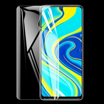 Гидрогелевая защитная плёнка для смартфона Xiaomi Redmi Note 9 Pro / Xiaomi Redmi Note 9 Pro Max / Xiaomi Redmi Note 9S / Xiaomi Poco X3 / Xiaomi Poco X3 Pro, в комплект входят 2 плёнки, бронированная плёнка, полноэкранная плёнка (закрывает экран смартфона полностью), клеится к экрану смартфона всей поверхностью, клеится без использования жидкости, самовосстанавливающаяся плёнка, не влияет на чувствительность сенсора, не искажает цвета, олеофобное покрытие, Киев