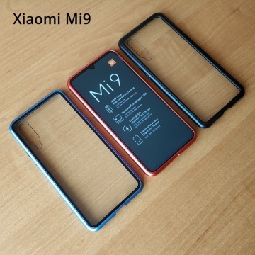 Магнитный чехол Luphie с задней стеклянной панелью для смартфона Xiaomi Mi9, противоударный бампер, рама из магналия, сплав алюминия и магния, задняя панель из закалённого стекла, бронированное стекло, соединяются магнитами, 9H, не влияет на качество приёма / передачи сигнала, не мешает беспроводной зарядке, чёрный, синий, красный, Киев