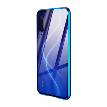 Магнитный чехол Luphie с задней стеклянной панелью для смартфона Xiaomi Mi9 Lite / Xiaomi Mi CC9, противоударный бампер, рама из магналия, сплав алюминия и магния, задняя панель из закалённого стекла, бронированное стекло, соединяются магнитами, 9H, не влияет на качество приёма / передачи сигнала, не мешает беспроводной зарядке, чёрный, синий, красный, Киев