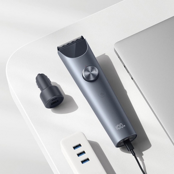 Машинка для стрижки Xiaomi Mijia Hair Clipper 2, MJGHHC2LF, нерухоме лезо вироблене за допомогою технології порошкової металургії, лезо з подвійним графітовим покриттям, матеріал рухомого леза: кераміка, 2 режими роботи, 19-ступеневе регулювання довжини волосся, інтелектуальна анти-кліпінгова система запобігає підриванню волосся, час повної зарядки 2 години, одного заряда вистачає до 180 годин, можна користуватись в процесі заряджання, IPX7, можна мити під струменем води, USB Type-C, LED дисплей, Київ, Киев