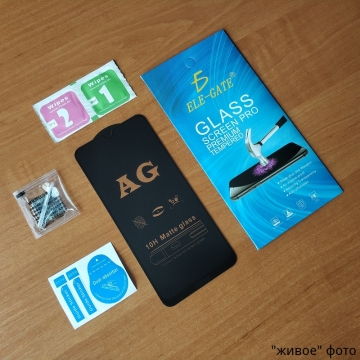 Матовое защитное стекло AG Matte Glass для смартфона Xiaomi Redmi Note 8, показатель по минералогической шкале твёрдости 9H, в 3 раза более устойчиво к царапинам, чем обычная защитная плёнка, не влияет на чувствительность сенсора, антибликовое покрытие, олеофобное покрытие, набор для подклеивания краёв защитного стекла, liquid, Киев