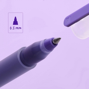 Набор гелевых ручек Xiaomi Colorful Gel Pen (5 шт.), модель MJBWB03WC, быстросохнущие чернила, не оставляют клякс, пишет до 4-х раз дольше обычной гелевой ручки, толщина наконечника: 0,5 мм, наконечник обработан на станке компании MIKRON (Швейцария), наконечник подпружинен, нет протечки чернил, синий, фиолетовый, зелёный, жёлтый, оранжевый, Киев