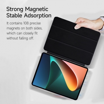 Оригінальний магнітний чохол-книжка Xiaomi Magnetic Double Sided Protective Case для Xiaomi Pad 5 / Xiaomi Pad 5 Pro, горизонтальний фліп, штучна шкіра, термополіуретан, TPU, магнітне кріплення, смарт-чохол (екран вмикається при відкритті чохла і вимикається при закритті), 2 режими складання чохла, Video mode (вертикальний для перегляду відео), Painting mode (35° для малювання / набору текста), чорний, зелений, помаранчевий, Київ, Киев