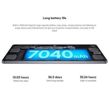 Планшетний комп’ютер Lenovo Xiaoxin Pad 2024 (8 + 128 Гб), металевий корпус, Snapdragon 685, 8 Гб RAM + 128 Гб ROM, екран 11'' IPS 1920 * 1200, 90 Гц, основна камера 8 МП, селфі камера 8 МП, акумулятор 7040 мА/г, 20 Вт, Wi-Fi, Bluetooth 5.1, GPS, OTG, USB Type-C, стереодинаміки, 3,5 мм аудіоджек, ZUI 15, Android 13, УКРАЇНСЬКА МОВА, GOOGLE PLAY, Київ, Киев