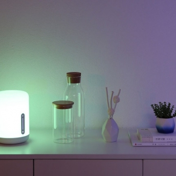 Прикроватная лампа Xiaomi MiJia Bedside Lamp 2, светильник, ночник, Mi Home (Android), Apple HomeKit (iOS), интеграция в систему «умный дом», голосовое управление, белый свет, цветной свет, струящийся свет (сменяющие друг друга цвета), таймер отключения, взаимодействие с Mi Band, Wi-Fi 802.11b/g/n 2,4 ГГц, Bluetooth 4.2 BLE, работает с Android 4.4 и выше и iOS 9.0 и выше, белый, Киев