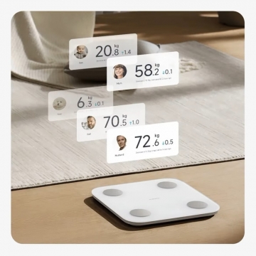 Характеристики розумних вагів Xiaomi Mijia Body Fat Scale S400, модель MJTZC01YM, загартоване скло, ABS пластик, 4 круглих електрода з нержавіючої сталі на поверхні, діапазон вимірювання ваги 100 г – 150 кг, керування Mi Home, вимірюють 25 показників (на основі зважування та двочастотного біоімпедансного аналіза), режим зважування малюка або хатньої тварини, легкі об’єкти від 100 г, контроль балансу тіла, гостьовий режим, параметри 36 людей, дисплей, bluetooth 5.0, Київ, Киев