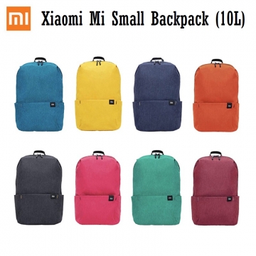 Рюкзак Xiaomi Mi Small Backpack (10 л), водоотталкивающий полиэстер, 4 кармана, застёжки-молнии группы компаний YKK (Япония), пластиковые пряжки ТМ Nx Lite от группы компаний ITW (США), удобные заплечные ремни, ручка для переноски рюкзака в руке, логотип Mi, чёрный, тёмно-синий, голубой, зелёный, жёлтый, оранжевый, бордовый, розовый, объём 10 л, Киев