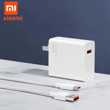 Сетевое зарядное устройство Xiaomi Fast Charger 67 Вт + кабель USB Type-C, модель MDY-12-ES, негорючий пластик стандарта UL94-V0, интерфейс: USB Type-A, совместимость с большинством стандартов быстрой зарядки, умная зарядка (автоматический подбор параметров зарядки для различных устройств), многоуровневая защита от замыканий, перегрузок, перегрева и т. п., в комплект входит кабель USB Type-C (6 А, 1 м), Киев
