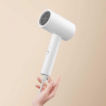 Складаний фен Xiaomi Mijia Portable Anion Hair Dryer H101, модель CMJ04LXW, CMJ04LXP, ABS пластик, компактний дизайн, складаний фен, вбудований генератор негативних іонів, 2 режими швидкості: стандартний і посилений (швидкість струму повітря 15 м/с), гаряче повітря і холодне повітря, дворівневий захист від перегріву, вентилятор з 6 лопатей з пониженим рівнем шуму, 20000 обертів на хвилину, насадка для направлення повітряного струму, гачок для підвішування, потужність: 1600 Вт, Київ, Киев