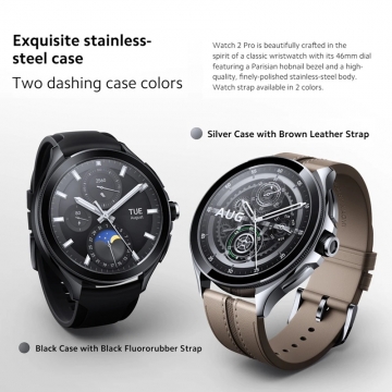 Смарт-годинник Watch 2 Pro (Bluetooth Global Version), M2233W1, без підтримки SIM-карти, корпус з нержавіючої сталі, захист від води 5 АТМ, Qualcomm Snapdragon W5+ Gen 1, оперативна пам’ять: 2 Гб, постійна пам’ять: 32 Гб, екран 1,43'' AMOLED, 466 * 466, Wi-Fi, Bluetooth 5.2, GPS, крокомір, 200+ сторонніх застосунків, 150+ споривних режимів, підтримка Bluetooth-дзвінків, Mi Fitness, Strava, Suunto, акумулятор 495 мА/г, Google Wear OS 4.0, Київ, Киев
