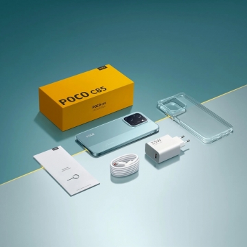 Смартфон Xiaomi Poco C85 NFC (8 + 256 Гб, Global Version), 2 SIM-карти, 4G LTE, Helio G81-Ultra, 8 Гб RAM + 256 Гб ROM, екран 6,9'' IPS 1600 * 720, 120 Гц, камера 50 МП, акумулятор 6000 мА/г / 33 Вт, сканер відбитків пальців, Wi-Fi, Bluetooth 5.4, GPS, NFC / Google Pay, OTG, USB Type-C, 3,5 мм аудіоджек, HyperOS 2, Android 15, УКРАЇНСЬКА МОВА, GOOGLE PLAY, Київ, Киев
