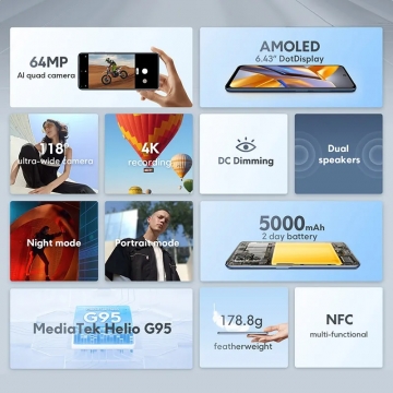 Смартфон Xiaomi Poco M5S NFC (8 + 256 Гб, Global Version)
