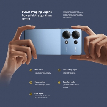 Смартфон Xiaomi Poco M6 Pro NFC (8 + 256 Гб, Global Version), 2 SIM-карти, 4G LTE, Helio G99 Ultra, 8 Гб RAM + 256 Гб ROM, екран 6,67'' Flow AMOLED 2400 * 1080, 120 Гц, 3 основні камери 64 МП + 8 МП + 2 МП, селфі камера 16 МП, акумулятор 5000 мА/г, 67 Вт, сканер відбитків пальців, Wi-Fi, Bluetooth 5.2, GPS, NFC, Google Pay, OTG, USB Type-C, MIUI 14, Android 13, УКРАЇНСЬКА МОВА, GOOGLE PLAY, Київ, Киев