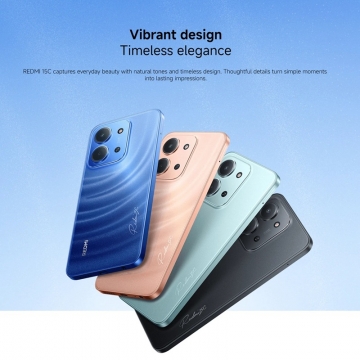 Смартфон Xiaomi Redmi 15C NFC (8 + 256 Гб, Global Version), 2 SIM-карти, 4G LTE, Helio G81-Ultra, 8 Гб RAM + 256 Гб ROM, екран 6,9'' IPS 1600 * 720, 120 Гц, камера 50 МП, акумулятор 6000 мА/г / 33 Вт, сканер відбитків пальців, Wi-Fi, Bluetooth 5.4, GPS, NFC / Google Pay, OTG, USB Type-C, 3,5 мм аудіоджек, HyperOS 2, Android 15, УКРАЇНСЬКА МОВА, GOOGLE PLAY, Київ, Киев