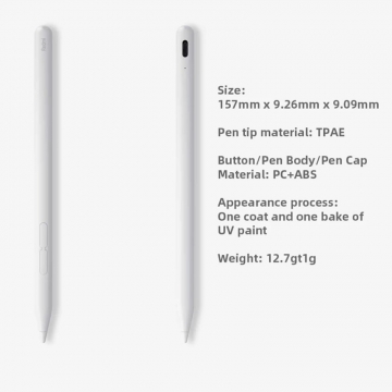 Характеристики стилуса Redmi Smart Pen Redmi Stylus для Xiaomi Redmi Pad 2, Xiaomi Redmi Pad Pro та Xiaomi Poco Pad, 24048MP07G, чутливість до тиску 4096 рівнів, частота дискретизації 240 Гц, Bluetooth 5.1, 2 функціональні кнопки, аккумулятор: 80 мА/г (до 12 годин роботи від повного заряду), USB Type-C, Київ, Киев