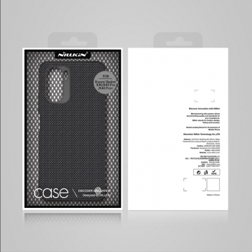 Текстурированный чехол-накладка Nillkin для смартфона Xiaomi Poco F3 / Xiaomi Redmi K40 / Xiaomi Redmi K40 Pro / Xiaomi Mi 11i, textured case, противоударный бампер, рифлёный пластик с нейлоновым волокном, рама из термополиуретана, логотип Nillkin, двойное отверстие для крепления ремешка, чёрный, Киев