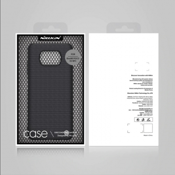 Текстурированный чехол-накладка Nillkin для смартфона Xiaomi Poco X3, textured case, противоударный бампер, рифлёный пластик с нейлоновым волокном, рама из термополиуретана, логотип Nillkin, двойное отверстие для крепления ремешка, чёрный, Киев