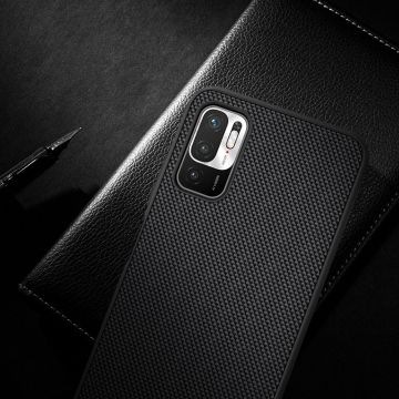 Текстурированный чехол-накладка Nillkin для смартфона Xiaomi Redmi Note 10 5G, textured case, противоударный бампер, рифлёный пластик с нейлоновым волокном, рама из термополиуретана, логотип Nillkin, двойное отверстие для крепления ремешка, чёрный, Киев