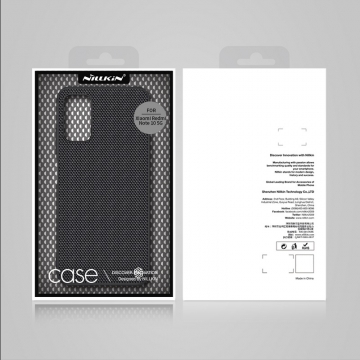Текстурированный чехол-накладка Nillkin для смартфона Xiaomi Redmi Note 10 5G, textured case, противоударный бампер, рифлёный пластик с нейлоновым волокном, рама из термополиуретана, логотип Nillkin, двойное отверстие для крепления ремешка, чёрный, Киев
