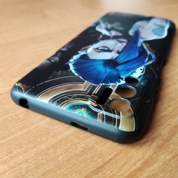 Тематический чехол «Arcane (League Of Legends)» для смартфона Xiaomi Redmi Note 10 5G / Xiaomi Poco M3 Pro, чехол на тему сериала Arcane (League Of Legends), Jinx, термополиуретан, накладки на кнопки регулировки громкости, двойное отверстие для крепления ремешка, чёрный с рисунком, Киев