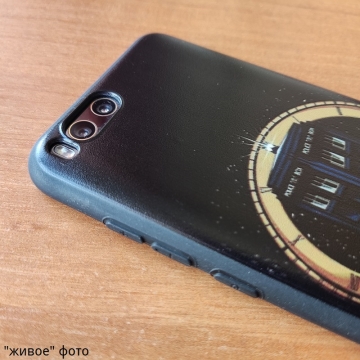 Тематический чехол «Доктор Кто» для Xiaomi Mi6, чехол на тему сериала Doctor Who, термополиуретан, накладки на кнопки регулировки громкости, двойное отверстие для крепления ремешка, чёрный с рисунком, Киев