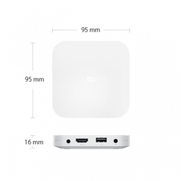 ТВ-приставка Xiaomi Mi Box 4 (2 + 8 Гб), телеприставка, Mi TV Box, процессор Amlogic, Mali-450, оперативная память 2 Гб, внутренняя память 8 Гб, видео 4K (3840 x 2160) HDR, Wi-Fi 802.11b/g/n, Bluetooth 4.1 BLE + EDR, HDMI 2.0, USB 2.0, аудиовыход 3,5 мм, до 1920 * 1080P при 60 кадрах / с, поддержка 3D, DOLBY AUDIO, DTS 2.0+Digital Out, пульт дистанционного управления, белый, Киев