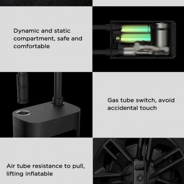 Умный насос Xiaomi Mijia Electric Air Pump 1S, MJCQB04QJ, 2000 мА/ч (14,8 Вт/ч), давление 0,2 – 10,3 бар (3 – 150 psi), скорость подачи воздуха: 15 л/мин., матричный дисплей, электронный манометр с чипом для контроля давления, ручной режим + 4 пресета давления, устойчивый к растяжению шланг, фонарик с режимом SOS, USB Type-C, 2 вида насадок и мешочек для хранения и транспортировки, Киев