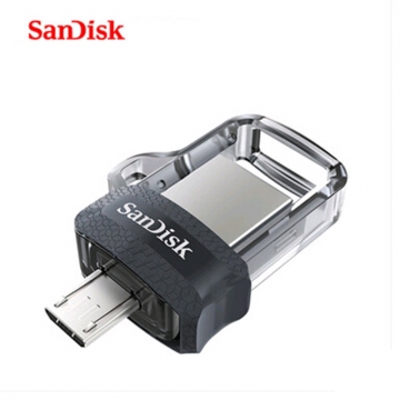 USB – microUSB OTG флешка SanDisk (64 Гб), MicroUSB OTG flash drive, телескопический слайдер, USB 3.0, мультисистемная совместимость, программа для управления контентом SanDisk Memory Zone App, Киев