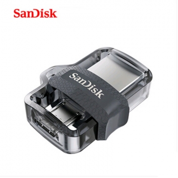 USB – microUSB OTG флешка SanDisk (64 Гб), MicroUSB OTG flash drive, телескопический слайдер, USB 3.0, мультисистемная совместимость, программа для управления контентом SanDisk Memory Zone App, Киев