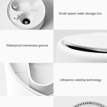 Увлажнитель воздуха Xiaomi Mijia Humidifier 4L, ABS пластик, объём резервуара для воды 4 л, до 36 часов работы на одной заправке, расход воды: 280 мл/ч, антибактериальная обработка воды ионами серебра, уничтожает до 99% бактерий, высокочастотный ультразвуковой распылитель (частота 1,7 МГц), защита от работы без воды, ручное механическое управление, световой индикатор, уровень шума ≤ 38 дБ, мощность 17,5 Вт, белый, Киев