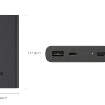 Внешнее зарядное устройство с поддержкой беспроводной зарядки Xiaomi Wireless Power Bank (10000 мА/ч), одновременная зарядка трёх устройств, USB Type-C (вход и выход), USB Type-A (выход), двусторонняя быстрая зарядка, беспроводная зарядка Qi, максимальная мощность беспроводной зарядки: 10 Вт, возможность зарядки смартфона в защитном чехле, 9-уровневая защита от замыканий, перегрузок, перегрева, попадания инородных металлических объектов, световая индикация заряда батареи, чёрный, Киев