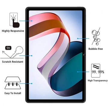 Защитное стекло Glass Screen Pro+ для планшетного компьютера Xiaomi Redmi Pad, толщина 0,33 мм, показатель по минералогической шкале твёрдости (шкала Мооса от 1 до 10): 9H, не влияет на чувствительность сенсора, антибликовое покрытие, олеофобное покрытие, Киев, Київ